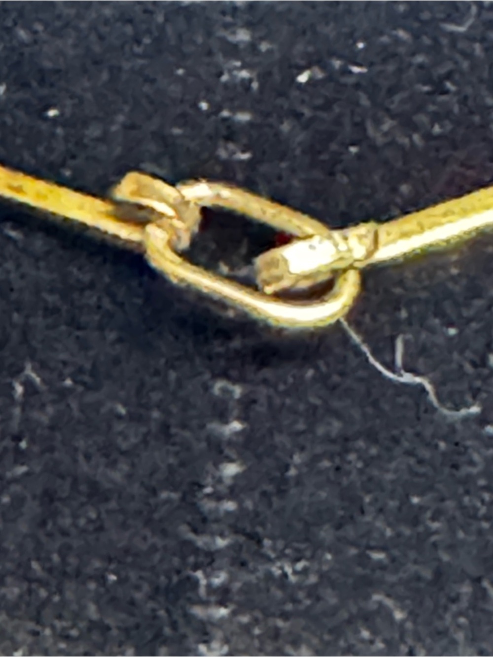 Gold Tone Red Shield Pendant Necklace - Picture 4 of 4